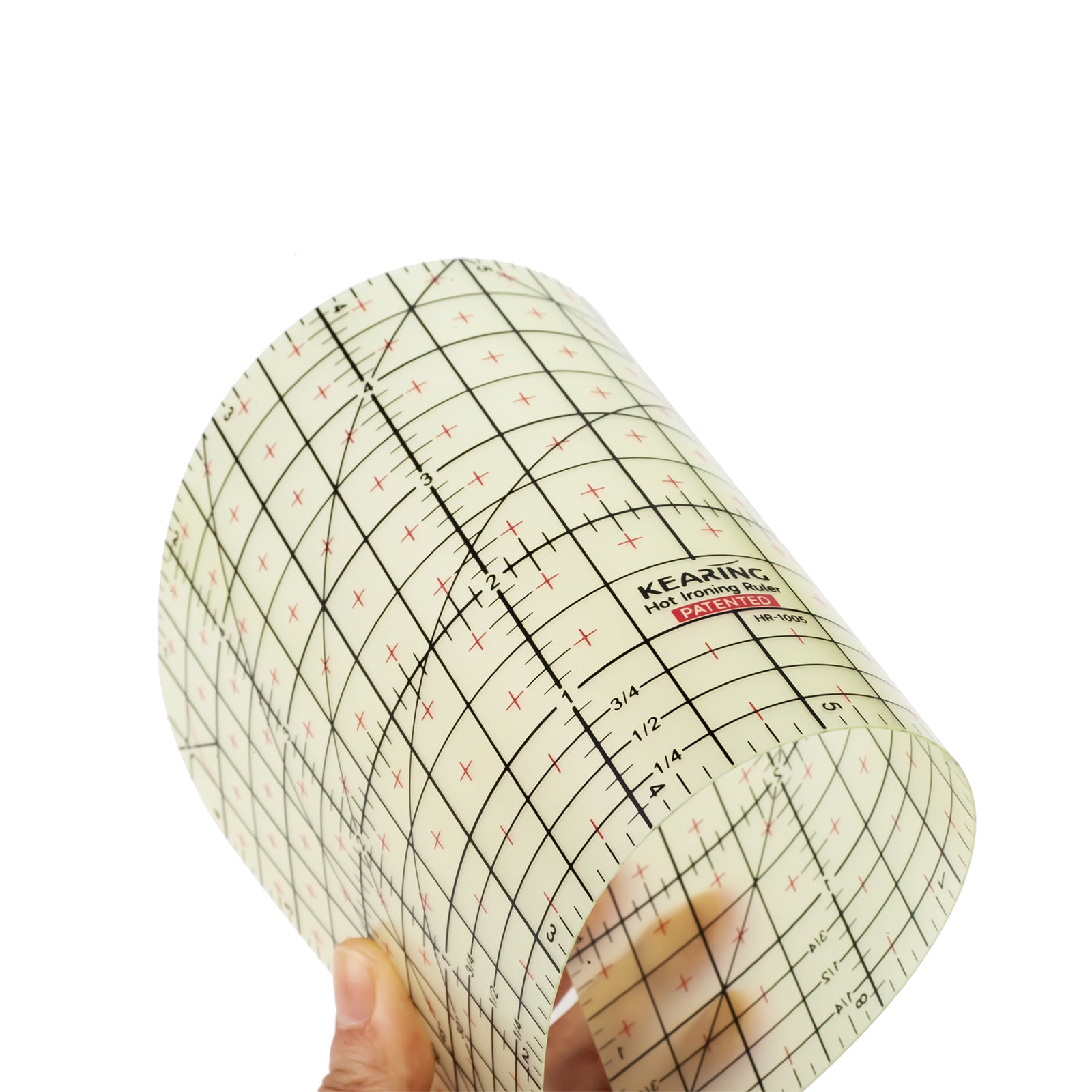 1 pcs Iron On Ruler for Fabric Hem Ruler for Sewing Heat Resistant Non-Slip Hot Ironing Kearing M1990