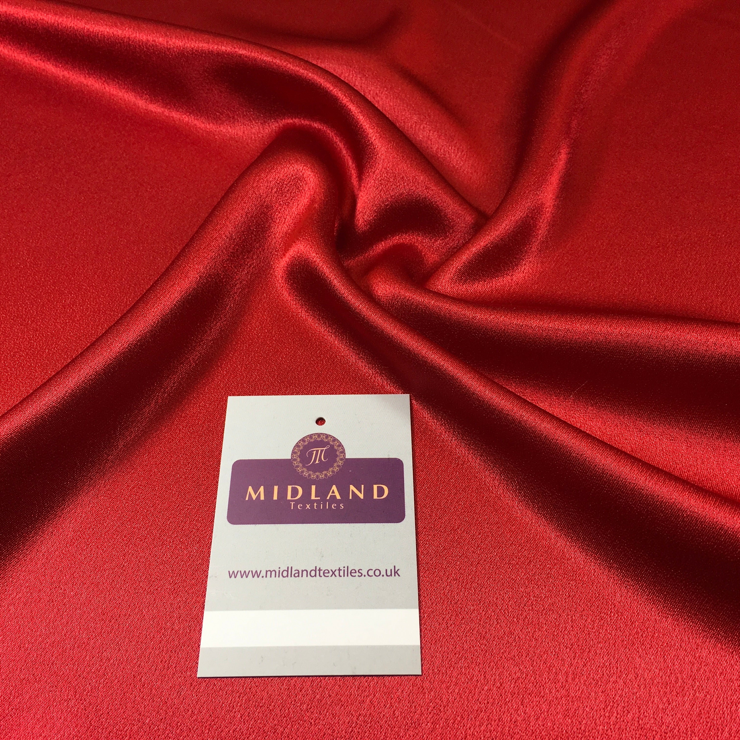 Crepe Back Liquid Satin Fabric - Silky Smooth 110cm Wide M87