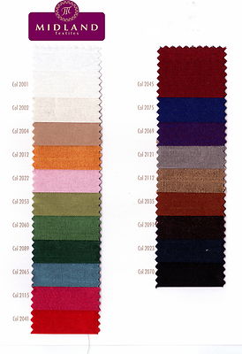 £7.99 Plain faux dupion raw silk 100% polyester fabric m410 mtex