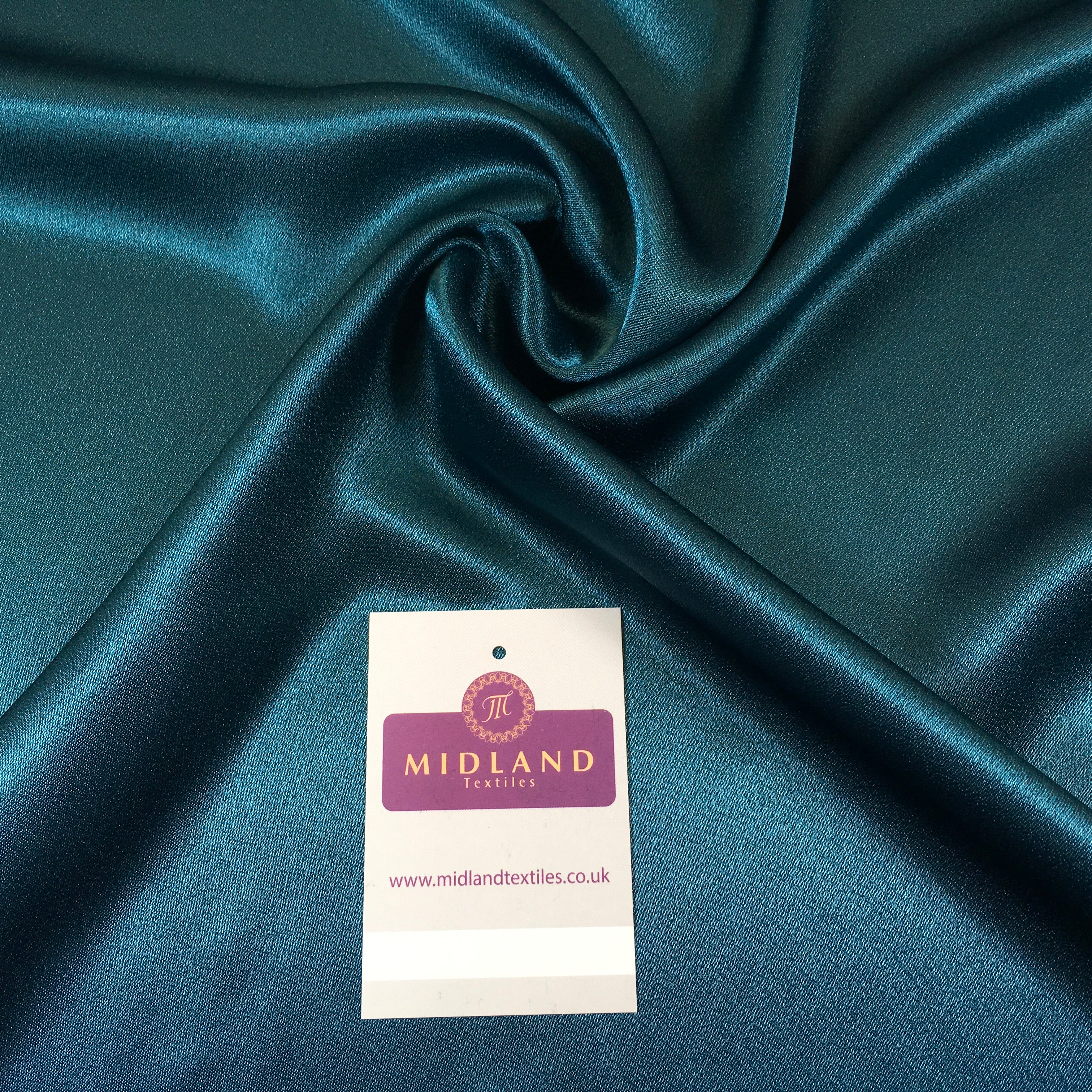 Crepe Back Liquid Satin Fabric - Silky Smooth 110cm Wide M87