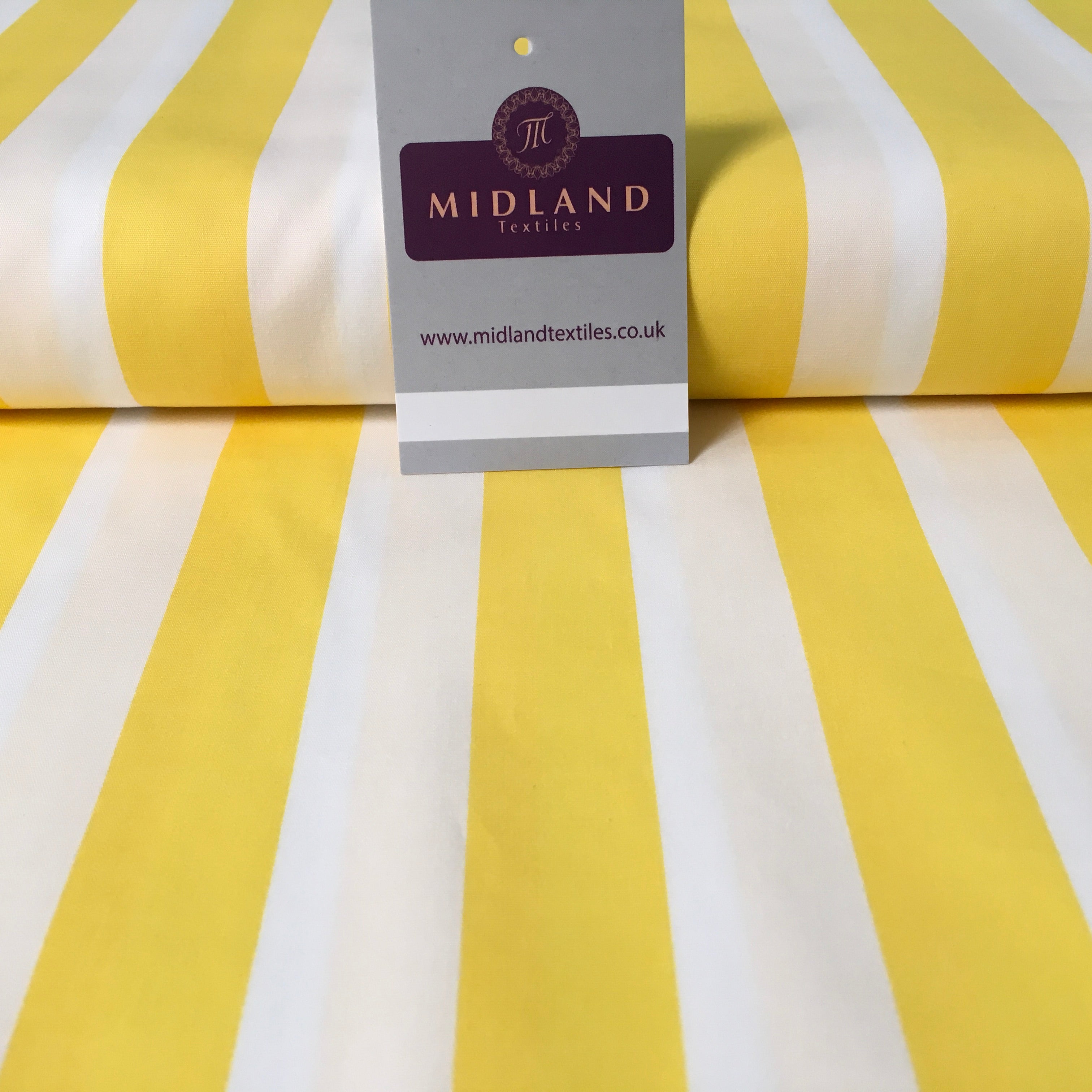 2.5cm Candy Stripped Cotton Poplin shirting, dress Fabric 44' wide MK898 Mtex