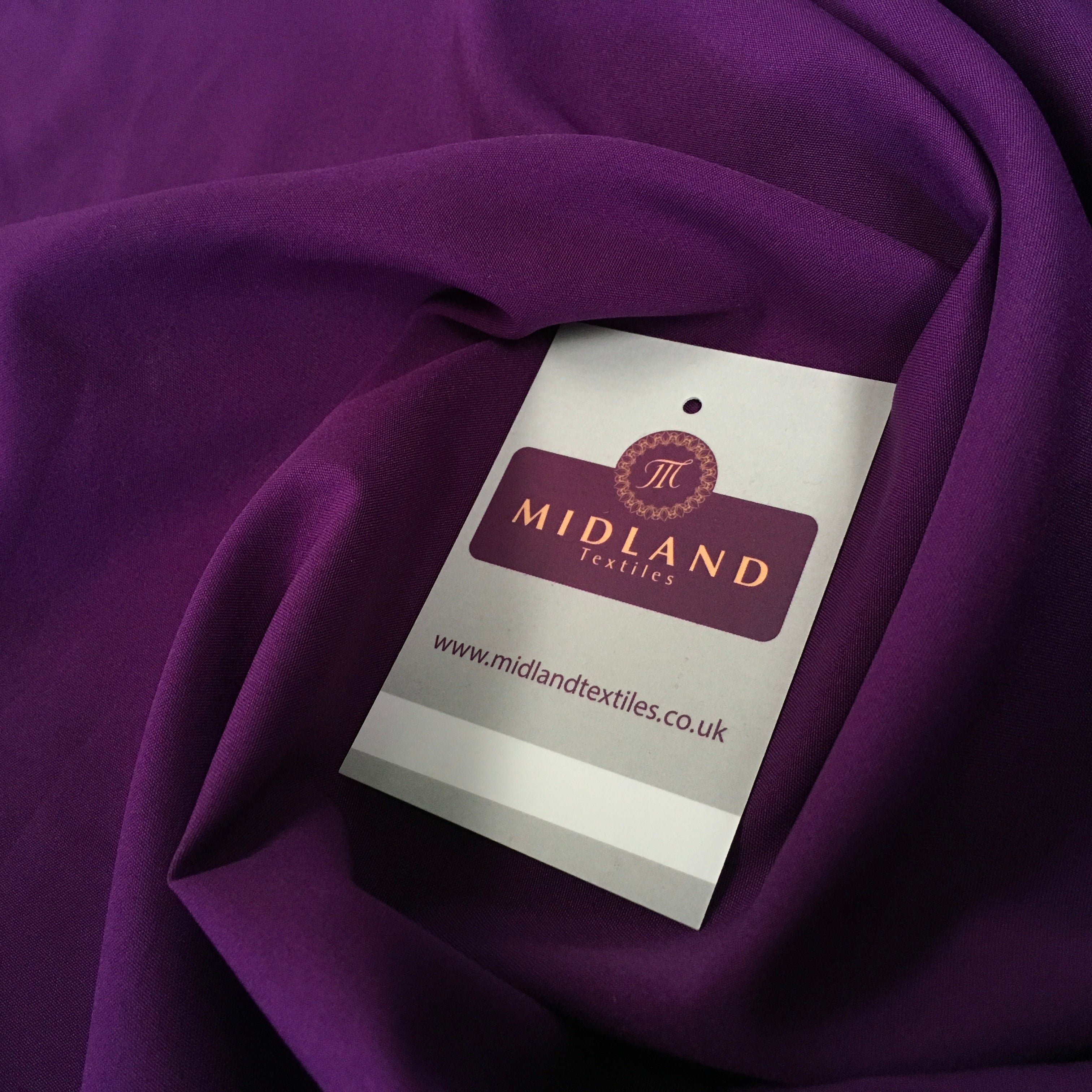 Plain Soft Powder Crepe Lightweight Lining 100% Polyester Fabric 100 cm Wide MR860 Mtex