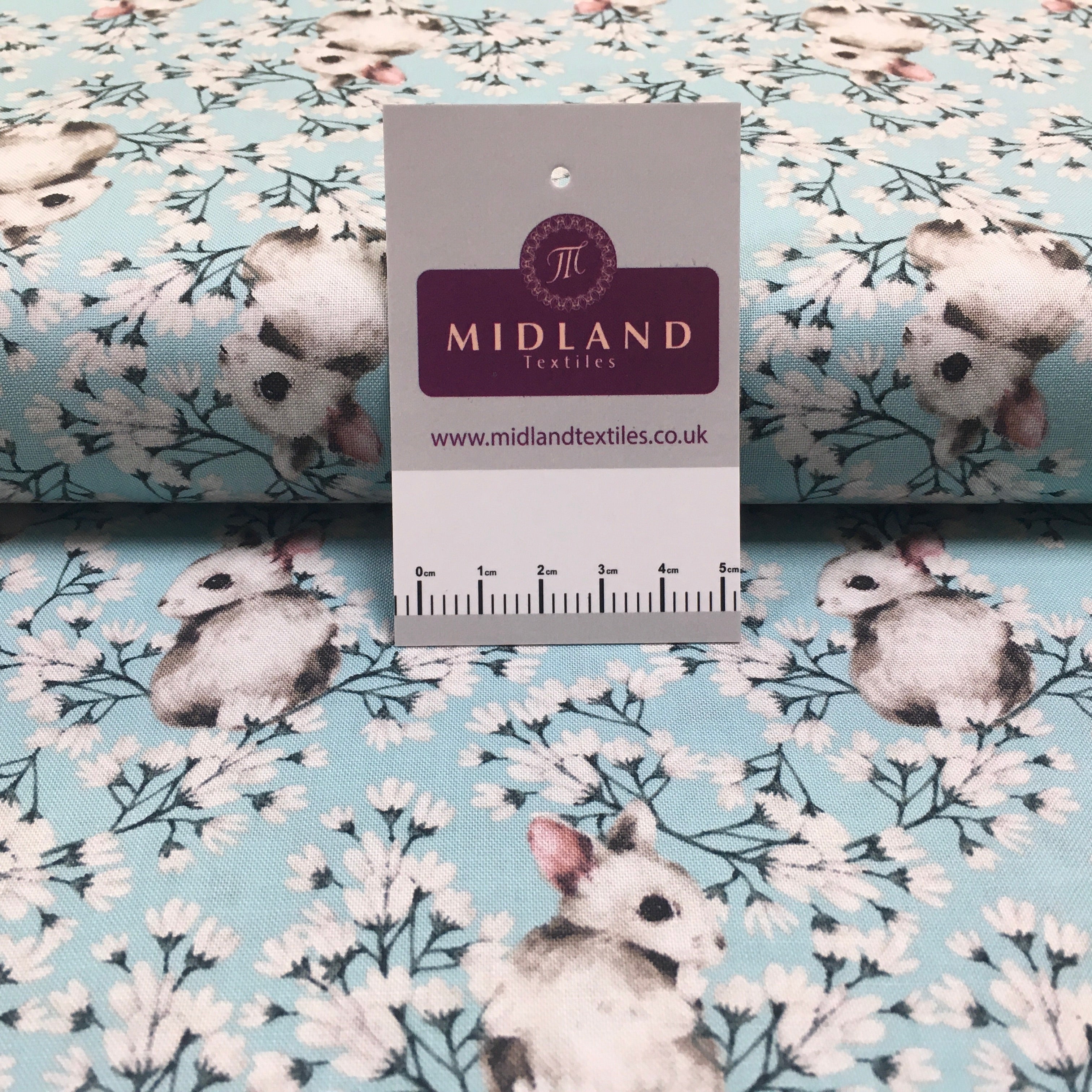 Bunny Rabbit printed Korean 100% cotton Patchwork craft mask Fabric MD1416 Mtex