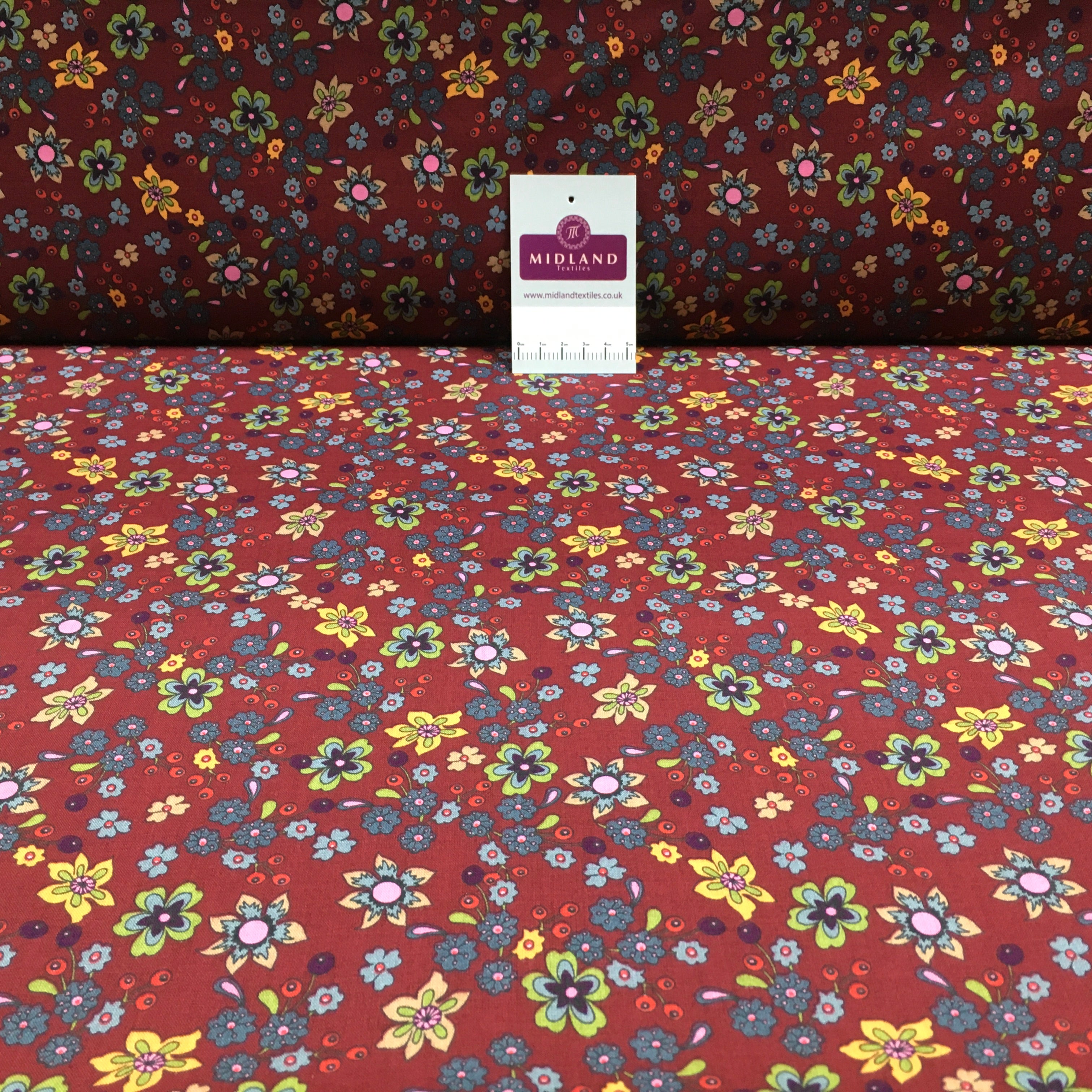 100% Cotton floral Print Dress Fabric M1407 Mtex