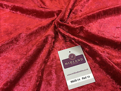 Crushed Velvet Velour One way stretch Dress & Craft Fabric 58' M628 Mtex - Midland Textiles & Fabric