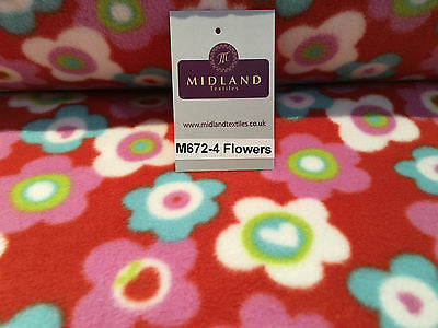 Anti pil polar Printed fleece ideal for throws blankets 150cm wide M672 Mtex - Midland Textiles & Fabric