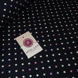 5mm Spot Polka Dots Multi Coloured Dress Craft 100% Cotton Poplin Fabric 45" M21 - Midland Textiles & Fabric