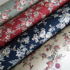 Vintage Rose Floral Print Shabby Chic, 100% Crafting Cotton 45 ' Wide - M28 Mtex - Midland Textiles & Fabric