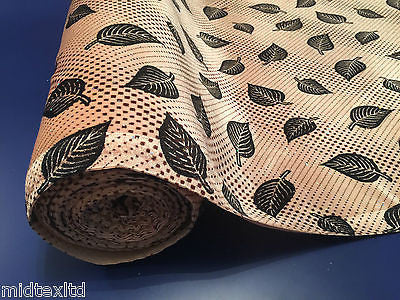 Leaf Print Spandex Velvet Sequinned - 2 way stretch Fabric-58" M16-16 Mtex - Midland Textiles & Fabric