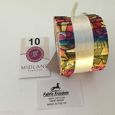 Mini Jelly Rolls 20 strippers 100% cotton 2.5' Width by 42' length M551 Mtex - Midland Textiles & Fabric