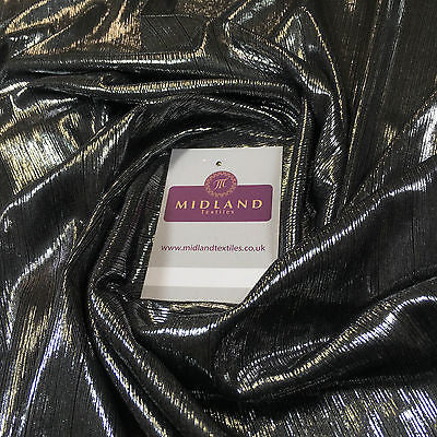 Shiny Metallic Corduroy Lame 1 way stretch Dress Fabric 40' wide M699 Mtex - Midland Textiles & Fabric