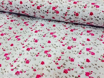 Vintage  floral ditsy Shabby Chic poly cotton printed fabric 44' Wide M341 Mtex - Midland Textiles & Fabric