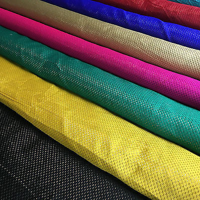 Indian Metallic Shimmer Lame Banarsi Jacquard Brocade Fabric 44' Wide M618 - Midland Textiles & Fabric