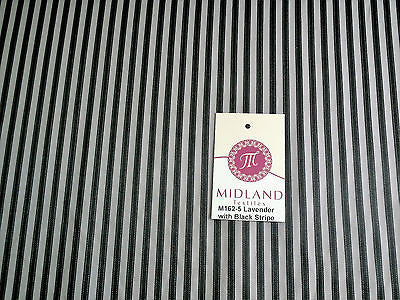 VERTICAL SATIN STRIPE FABRIC NON-STRETCH M162 MIDTEX - Midland Textiles & Fabric