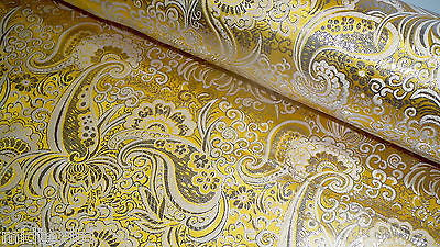 Paisley Metallic Brocade Fabric 58' wide for Jackets and waistcoats M350 Mtex - Midland Textiles & Fabric