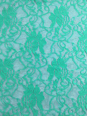 Stretch Floral Lace Semi Transparent Dress Fabric 55' Wide M186-19 Mtex - Midland Textiles & Fabric