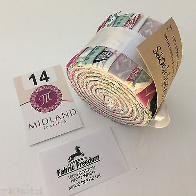 Mini Jelly Rolls 20 strippers 100% cotton 2.5' Width by 42' length M551 Mtex - Midland Textiles & Fabric