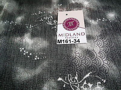 Grey's two tonal printed chiffon fabric 44' wide M161-34 Mtex - Midland Textiles & Fabric