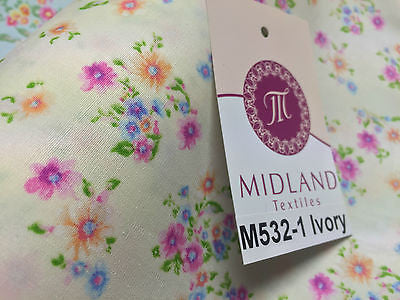 Vintage Ditsy Floral Printed Fabric 100% Cotton Poplin 44' Wide M532 Mtex - Midland Textiles & Fabric