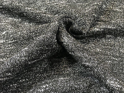 Salt and Pepper one way stretch jersey raw knit dress fabric 58' wide M631 Mtex - Midland Textiles & Fabric
