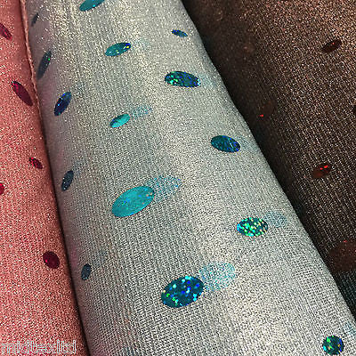 Oval holographic contrasting sequins Knit Fancy dress fabric 58" M151 Mtex - Midland Textiles & Fabric