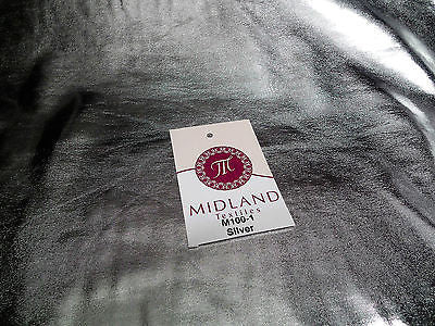 Metallic Shiny Stretchy foil Polyester Nylon Spandex Mix 58" Wide M100 Mtex - Midland Textiles & Fabric