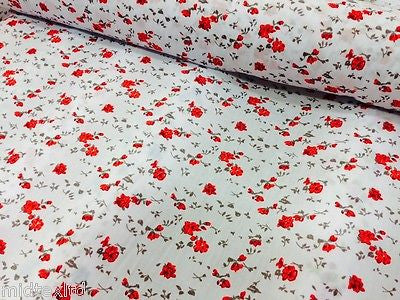 Vintage  floral ditsy Shabby Chic poly cotton printed fabric 44' Wide M341 Mtex - Midland Textiles & Fabric