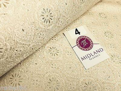 Indian Floral paisley Brocade Banarsi fabric 44" M296 Mtex - Midland Textiles & Fabric