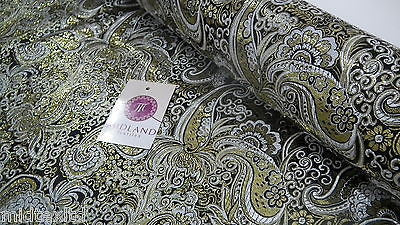 Paisley Metallic Brocade Fabric 58' wide for Jackets and waistcoats M350 Mtex - Midland Textiles & Fabric