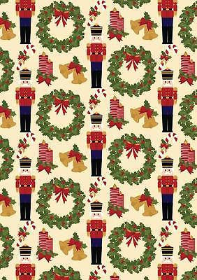 Nutcracker 100% Cotton Christmas Themed Patchwork fabric 44' Wide M560 Mtex - Midland Textiles & Fabric