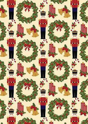 Nutcracker 100% Cotton Christmas Themed Patchwork fabric 44" Wide M560 Mtex - Midland Textiles & Fabric