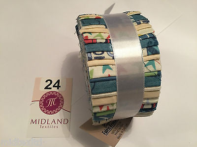 Jelly Rolls 40 strippers 100% cotton 2.5' Width by 42' length M550 Mtex - Midland Textiles & Fabric