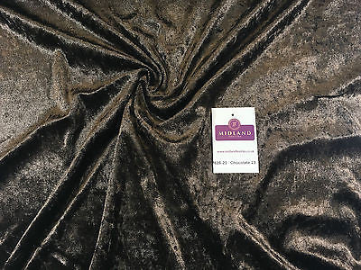 Crushed Velvet Velour One way stretch Dress & Craft Fabric 58' M628 Mtex - Midland Textiles & Fabric