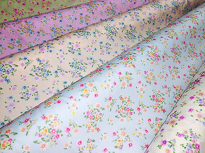 Vintage Ditsy Floral Printed Fabric 100% Cotton Poplin 44' Wide M532 Mtex - Midland Textiles & Fabric