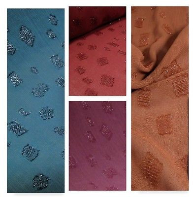 Uragiri Moss Georgette chiffon Semi transparent Dress Fabric 44' Wide M135 Mtex