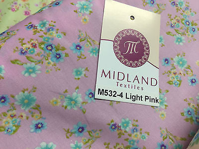 Vintage Ditsy Floral Printed Fabric 100% Cotton Poplin 44' Wide M532 Mtex - Midland Textiles & Fabric