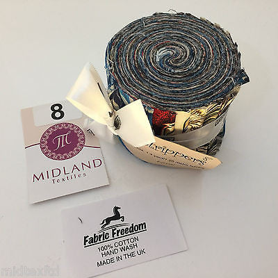 Mini Jelly Rolls 20 strippers 100% cotton 2.5' Width by 42' length M551 Mtex - Midland Textiles & Fabric