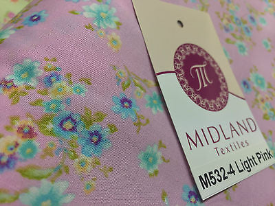 Vintage Ditsy Floral Printed Fabric 100% Cotton Poplin 44' Wide M532 Mtex - Midland Textiles & Fabric