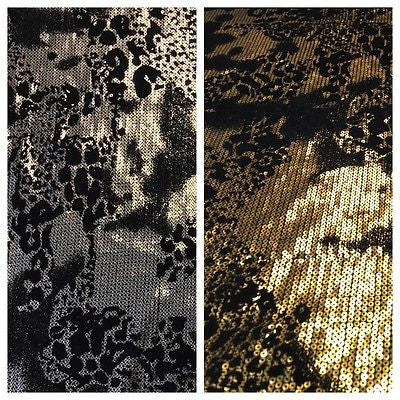 Metallic Flocked Jersey one way stretch sequin dress fabric 55' wide M638 Mtex - Midland Textiles & Fabric
