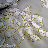45" wide Floral Blossom Satin Brocade Dress Fabric -  M42 Mtex - Midland Textiles & Fabric