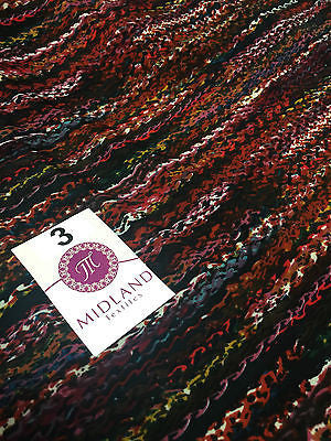 Multi Coloured Striped printed ity Jersey Lycra Stretch Fabric 58' M167 Mtex - Midland Textiles & Fabric