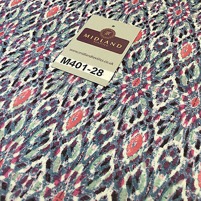 Artistic Mayflower High Street Smooth Chiffon Printed fabric 58" M401-28 Mtex - Midland Textiles & Fabric