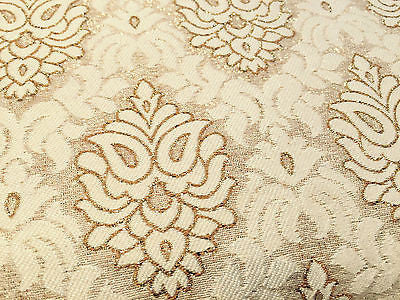 Indian Banarsi Floral Ornamental Motif Woven Brocade fabric 44' M242 Mtex - Midland Textiles & Fabric
