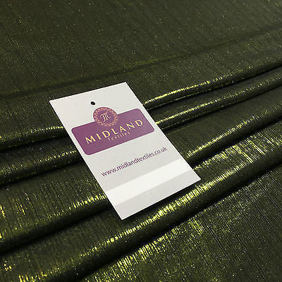 Shiny Metallic Corduroy Lame 1 way stretch Dress Fabric 40' wide M699 Mtex - Midland Textiles & Fabric