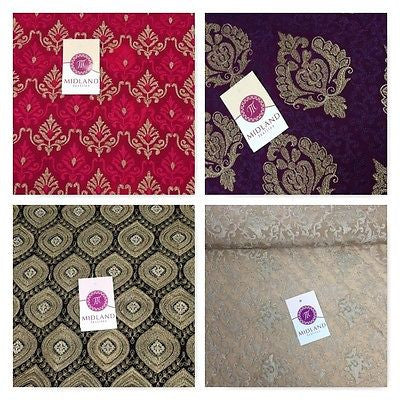 Luxury Crepe Fabric Metallic Embroidery 36" M243 Mtex - Midland Textiles & Fabric