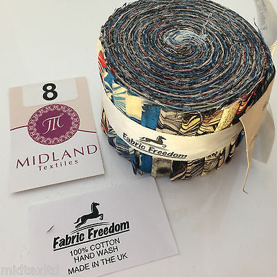 Mini Jelly Rolls 20 strippers 100% cotton 2.5' Width by 42' length M551 Mtex - Midland Textiles & Fabric