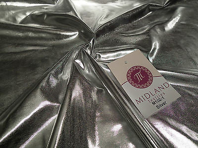 Metallic Shiny Stretchy foil Polyester Nylon Spandex Mix 58" Wide M100 Mtex - Midland Textiles & Fabric