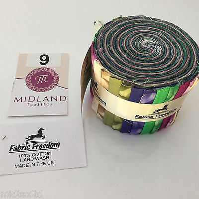 Mini Jelly Rolls 20 strippers 100% cotton 2.5' Width by 42' length M551 Mtex - Midland Textiles & Fabric