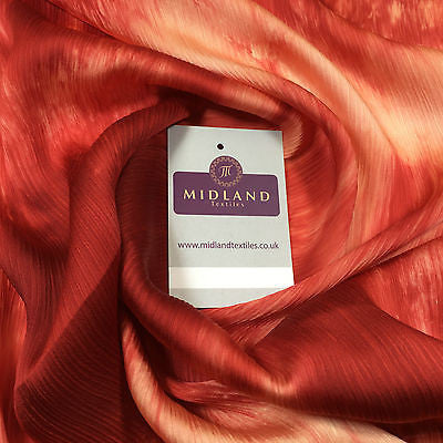 Tie Dye Youryu crinkle printed dress and scarf fabric 58' Wide M696 Mtex - Midland Textiles & Fabric