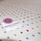 5mm Spot Polka Dots Multi Coloured Dress Craft 100% Cotton Poplin Fabric 45' M21 - Midland Textiles & Fabric